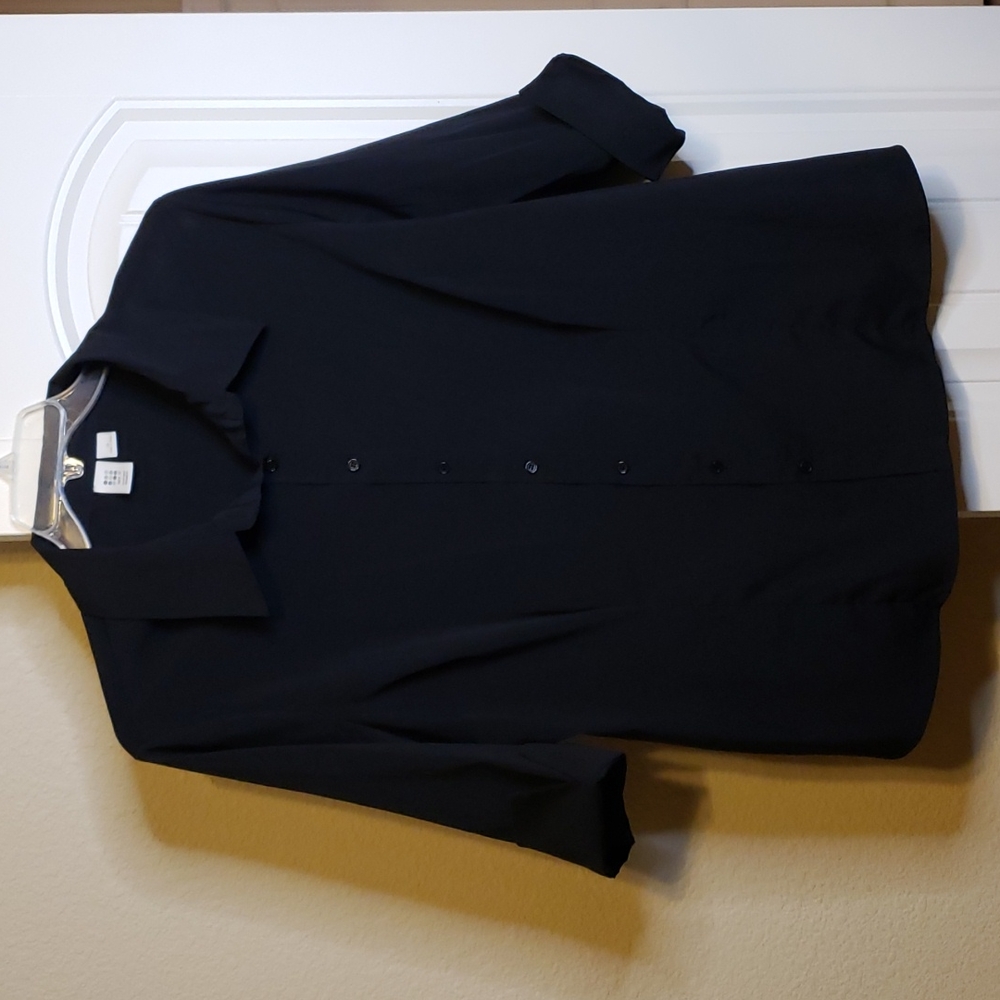 Apt 9 black button up blouse